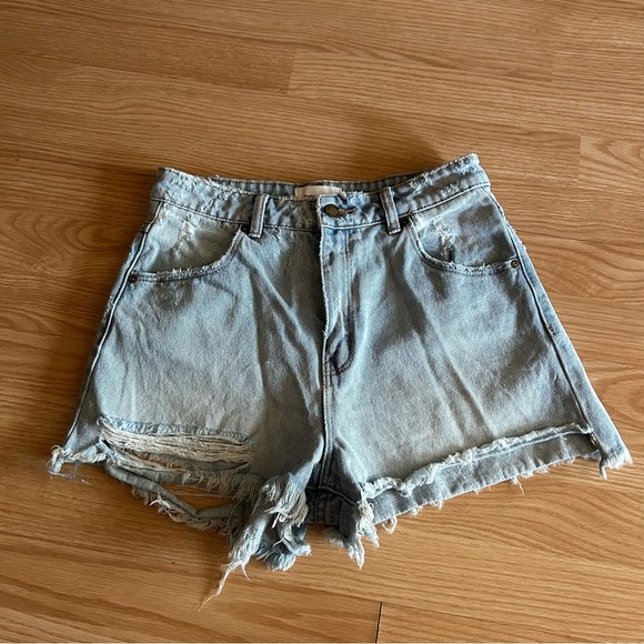 ROLLA’S Cut Off High Rise Slim Jean Shorts Women’s 27 - Picture 1 of 8